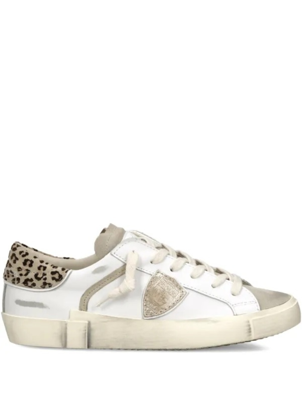 Like New! Philippe Model Paris Prsx Sneaker with Leopard Print Size 37